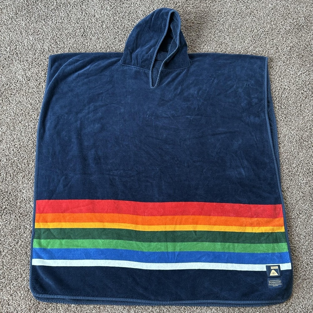 Poler Pendleton‎ Towel Poncho Crater Lake Hooded Surf Swim Beach Wearable